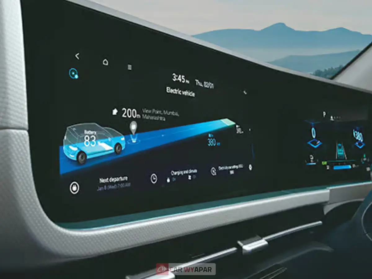 Dual curvilinear screens